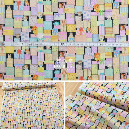 Lawn - Puzzle fabric Black - FO:REST Fabric 布恩堂Liberty fabrictana lawnjapanese fabricykk zipper