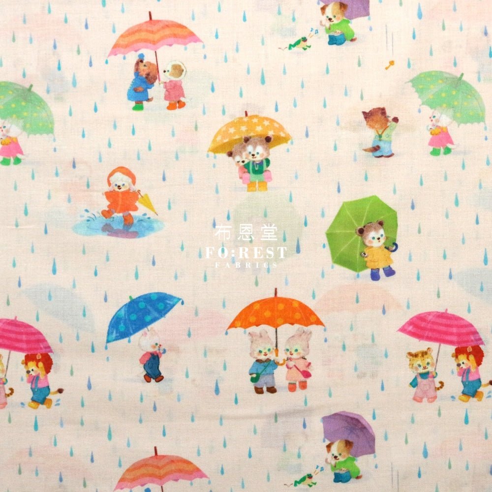Lawn - Rain pocket fabric LT.Pink - FO:REST Fabric 布恩堂Liberty fabrictana lawnjapanese fabricykk zipper