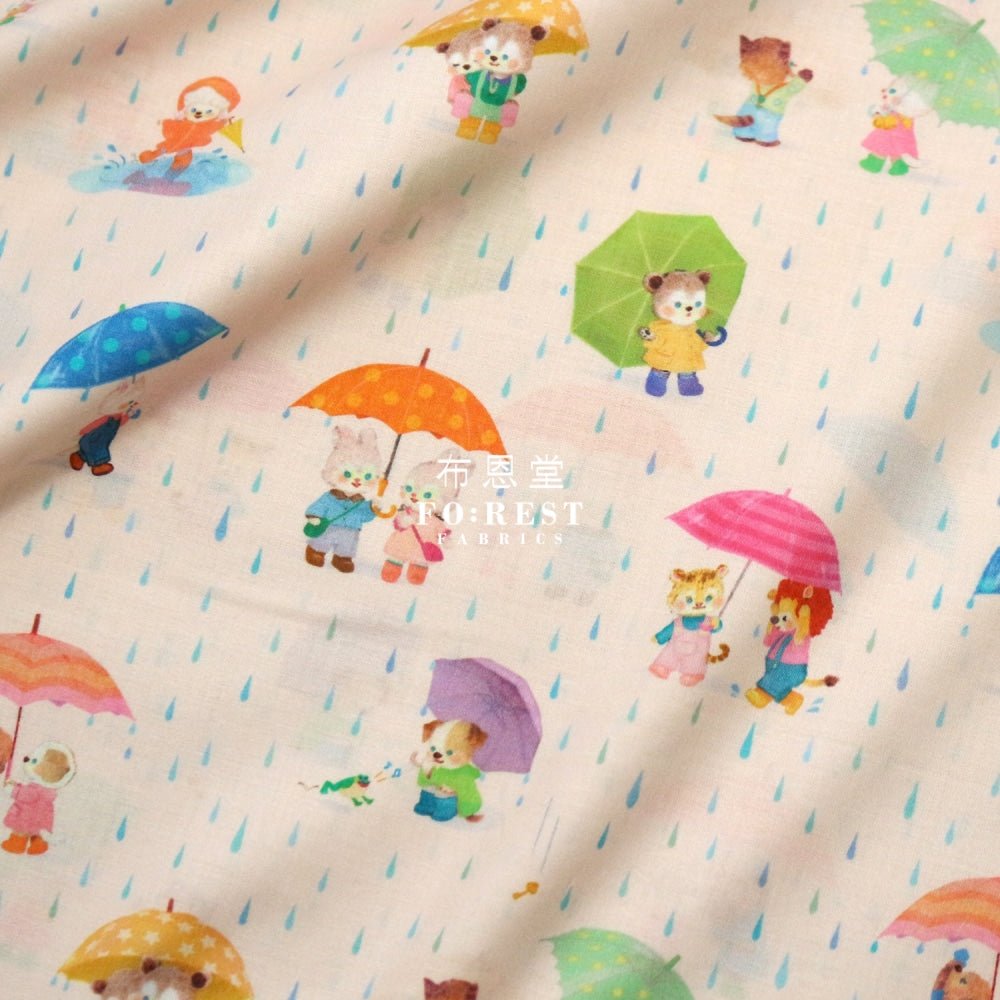 Lawn - Rain pocket fabric LT.Pink - FO:REST Fabric 布恩堂Liberty fabrictana lawnjapanese fabricykk zipper