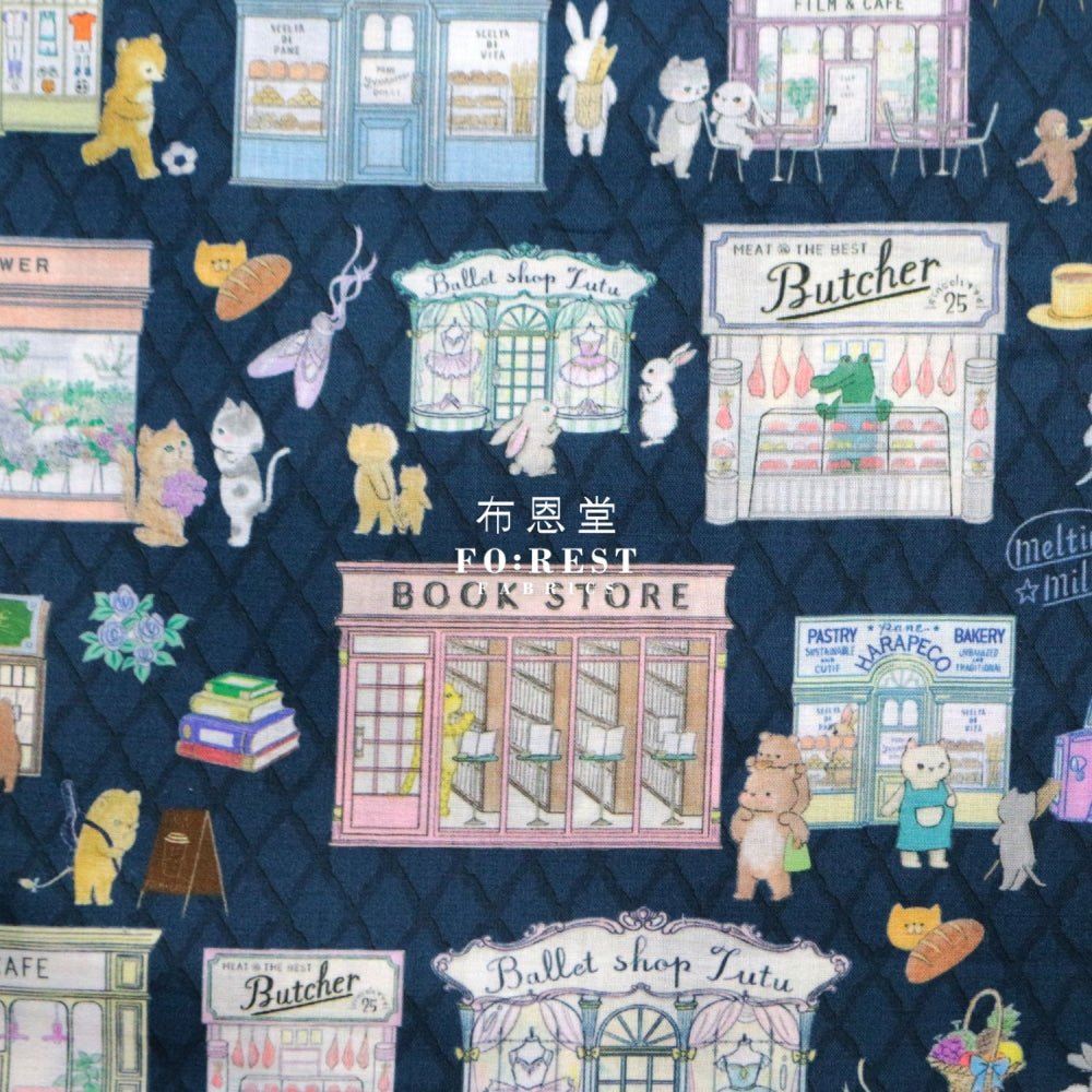 Lawn - Shopping fabric Navy - FO:REST Fabric 布恩堂Liberty fabrictana lawnjapanese fabricykk zipper