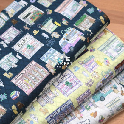 Lawn - Shopping fabric Navy - FO:REST Fabric 布恩堂Liberty fabrictana lawnjapanese fabricykk zipper