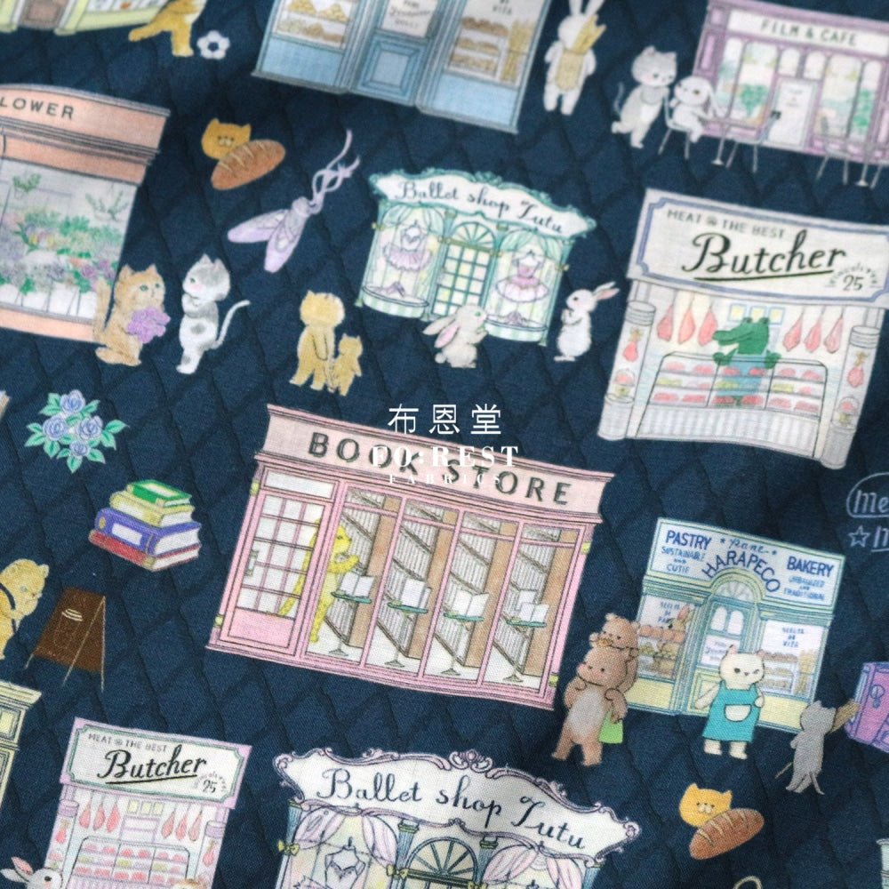 Lawn - Shopping fabric Navy - FO:REST Fabric 布恩堂Liberty fabrictana lawnjapanese fabricykk zipper
