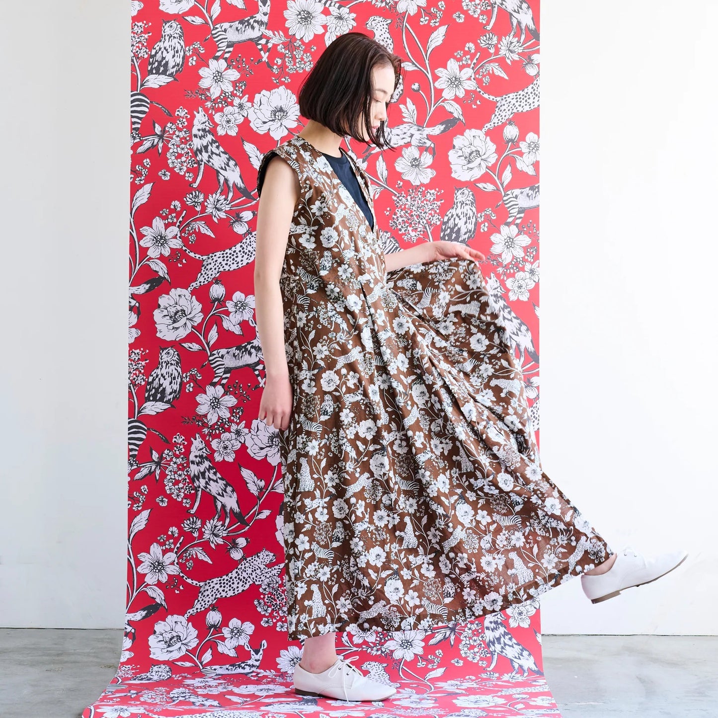 Lawn - wonder echino D fabric - FO:REST Fabric 布恩堂Liberty fabrictana lawnjapanese fabricykk zipper