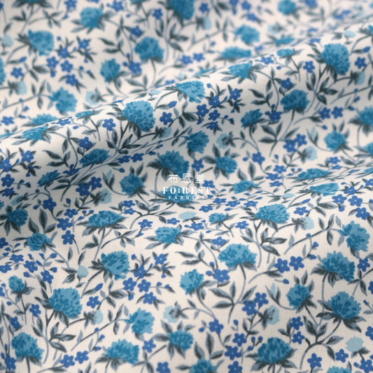 Liberty Of London (Cotton Poplin Fabric) - Canyon Clover Floral Cotton Piccadilly