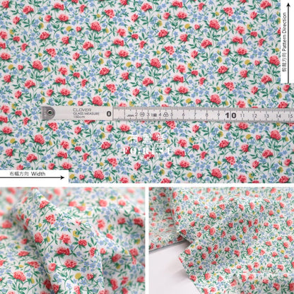 Liberty of London (Cotton Poplin Fabric) - Canyon Clover - FO:REST Fabric 布恩堂Liberty fabrictana lawnjapanese fabricykk zipper