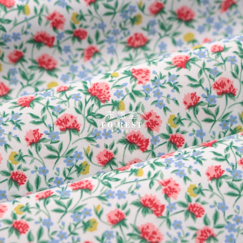 Liberty of London (Cotton Poplin Fabric) - Canyon Clover - FO:REST Fabric 布恩堂Liberty fabrictana lawnjapanese fabricykk zipper