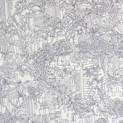 Liberty Of London (Cotton Poplin Fabric) - City Zombies Cotton Piccadilly