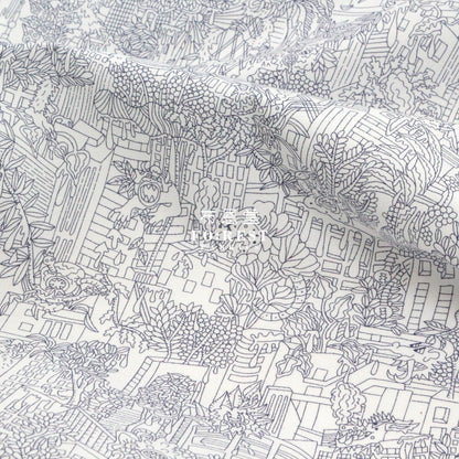 Liberty Of London (Cotton Poplin Fabric) - City Zombies Cotton Piccadilly