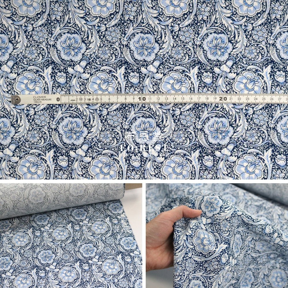Liberty of London (Cotton Poplin Fabric) - Finesse Hall - FO:REST Fabric 布恩堂Liberty fabrictana lawnjapanese fabricykk zipper