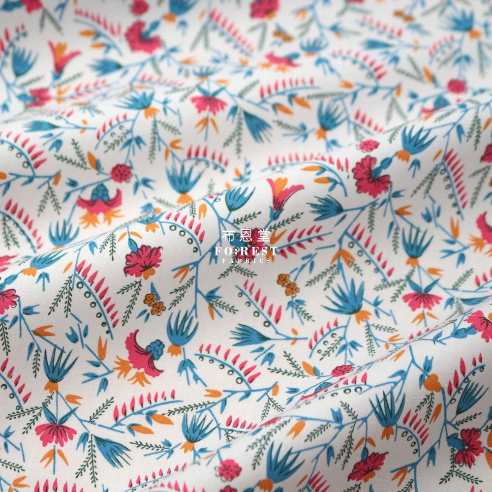 Liberty Of London (Cotton Poplin Fabric) - Firefly Floral Cotton Piccadilly