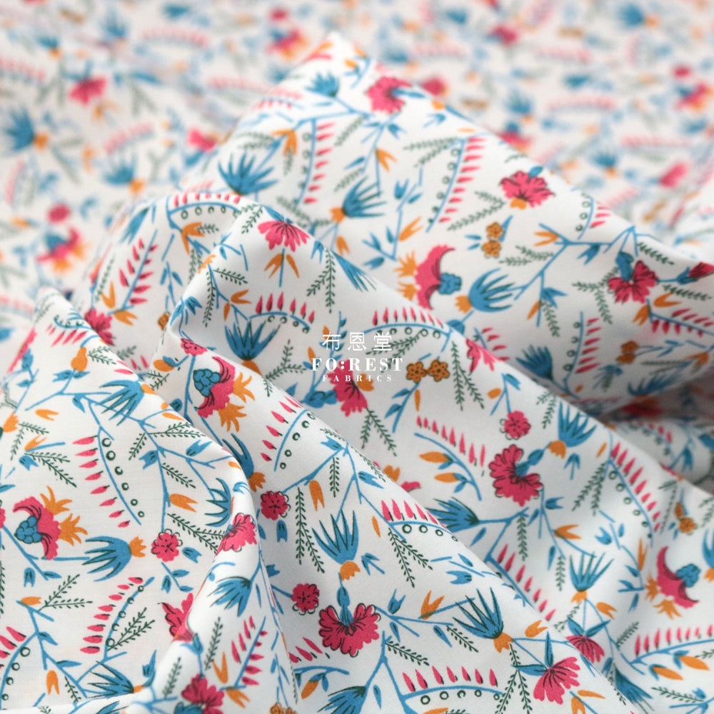 Liberty Of London (Cotton Poplin Fabric) - Firefly Floral Cotton Piccadilly