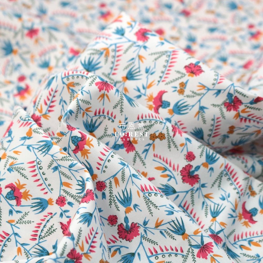 Liberty of London (Cotton Poplin Fabric) - Firefly Floral - FO:REST Fabric 布恩堂Liberty fabrictana lawnjapanese fabricykk zipper