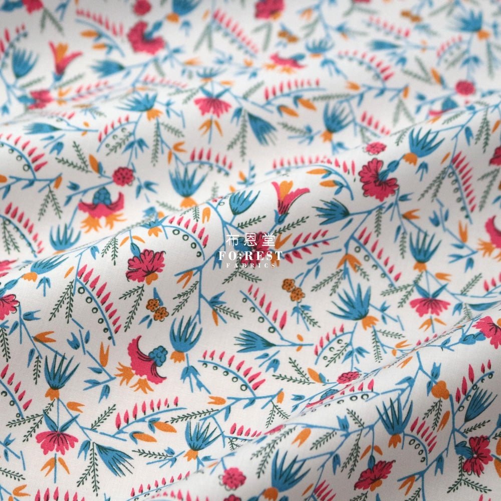 Liberty of London (Cotton Poplin Fabric) - Firefly Floral - FO:REST Fabric 布恩堂Liberty fabrictana lawnjapanese fabricykk zipper