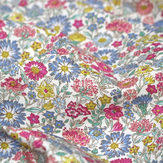 Liberty Of London (Cotton Poplin Fabric) - May Fields Cotton Piccadilly