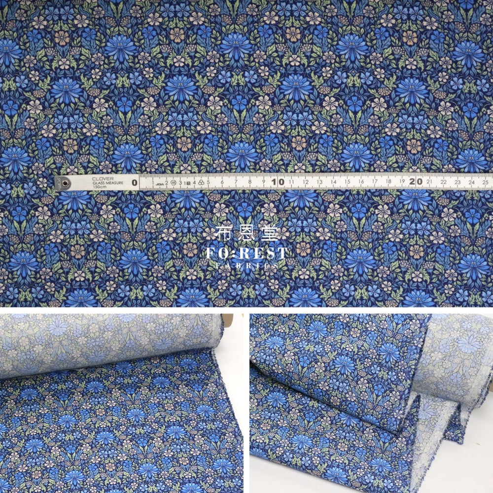 Liberty Of London (Cotton Poplin Fabric) - Moon Flower Cotton Piccadilly