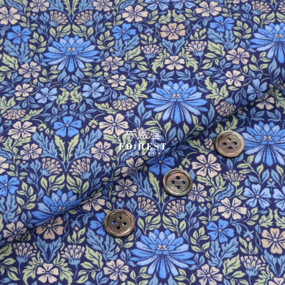 Liberty Of London (Cotton Poplin Fabric) - Moon Flower Cotton Piccadilly
