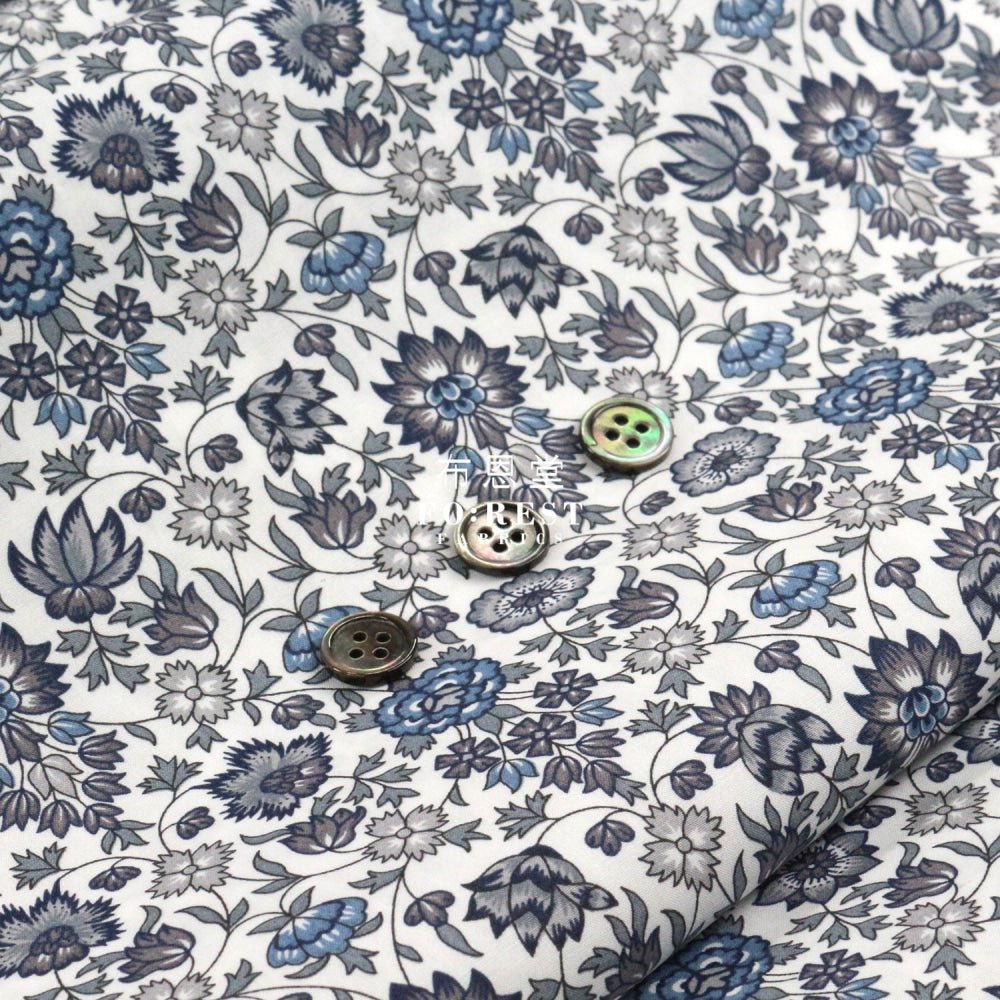 Liberty of London (Cotton Poplin Fabric) - Palampore Trail - FO:REST Fabric 布恩堂Liberty fabrictana lawnjapanese fabricykk zipper