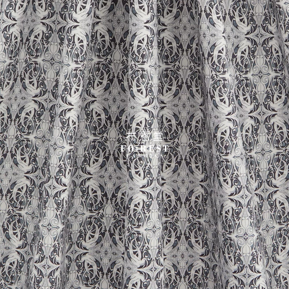 Liberty Of London (Cotton Poplin Fabric) - Pewter Black Cotton Piccadilly