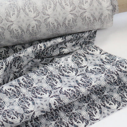 Liberty Of London (Cotton Poplin Fabric) - Pewter Black Cotton Piccadilly