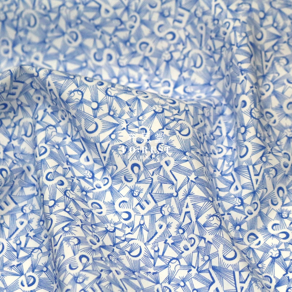 Liberty Of London (Cotton Poplin Fabric) - Spaceman Cotton Piccadilly