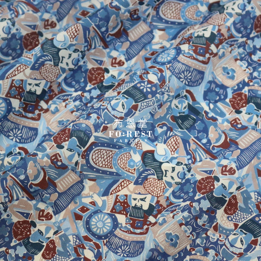 Liberty Of London (Cotton Tana Lawn Fabric) - Amandas Opera Blue Cotton