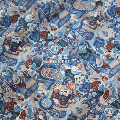 Liberty of London (Cotton Tana Lawn Fabric) - Amanda's Opera Blue - FO:REST Fabric 布恩堂Liberty fabrictana lawnjapanese fabricykk zipper