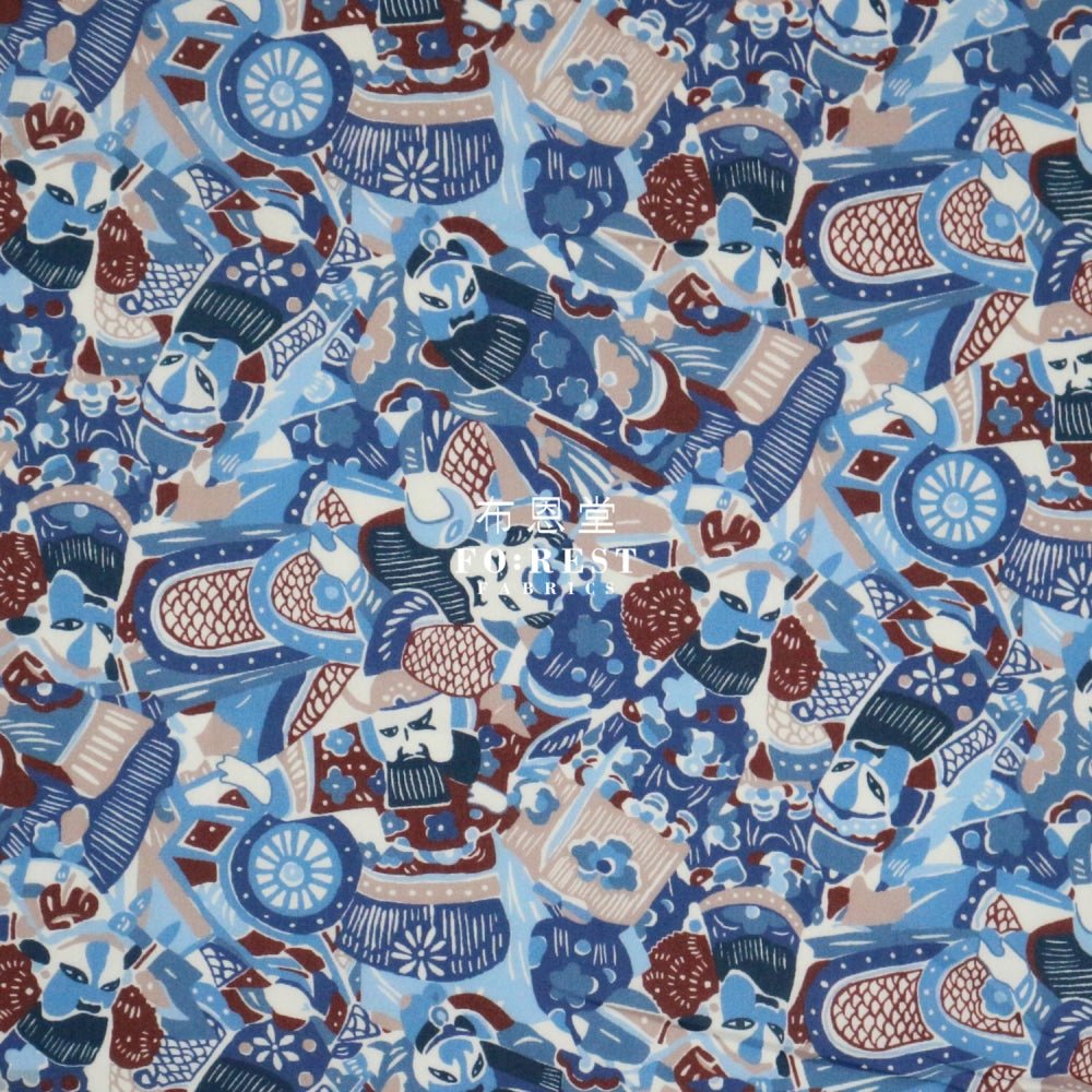 Liberty of London (Cotton Tana Lawn Fabric) - Amanda's Opera Blue - FO:REST Fabric 布恩堂Liberty fabrictana lawnjapanese fabricykk zipper