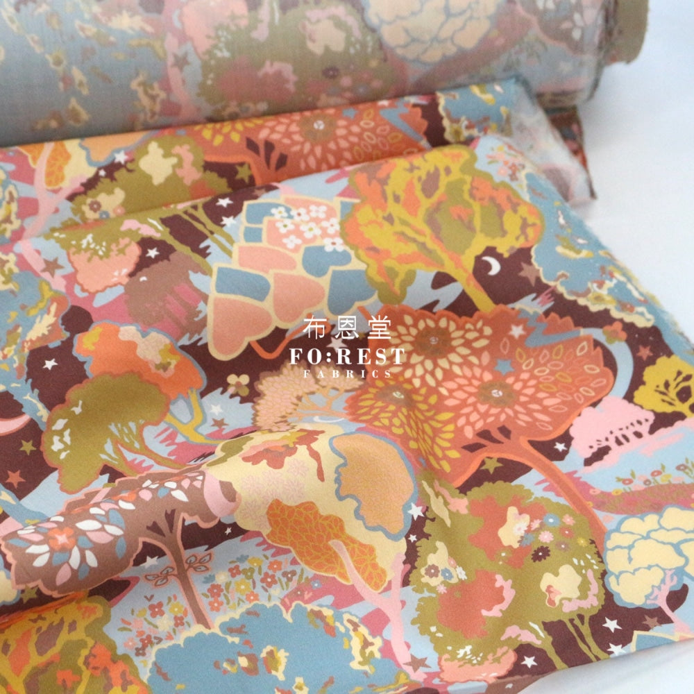 Liberty Of London (Cotton Tana Lawn Fabric) - Arboretum Valley Brown Cotton