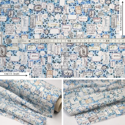Liberty Of London (Cotton Tana Lawn Fabric) - Archive Allsorts Blue Cotton