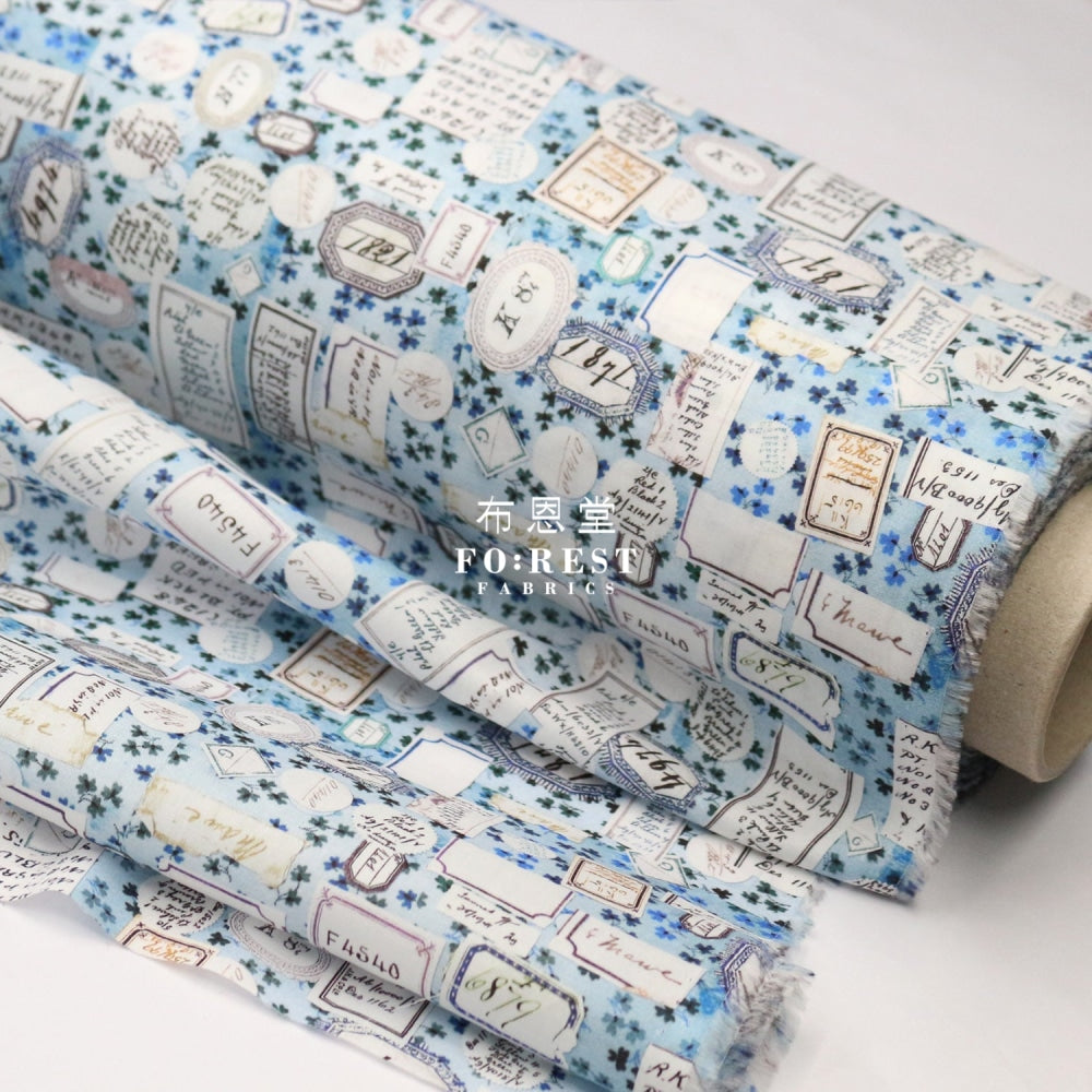 Liberty Of London (Cotton Tana Lawn Fabric) - Archive Allsorts Blue Cotton