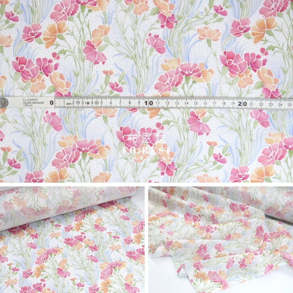 Liberty of London (Cotton Tana Lawn Fabric) - Aurelia Pink - FO:REST Fabric 布恩堂Liberty fabrictana lawnjapanese fabricykk zipper