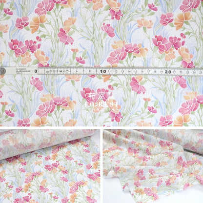 Liberty of London (Cotton Tana Lawn Fabric) - Aurelia Pink - FO:REST Fabric 布恩堂Liberty fabrictana lawnjapanese fabricykk zipper