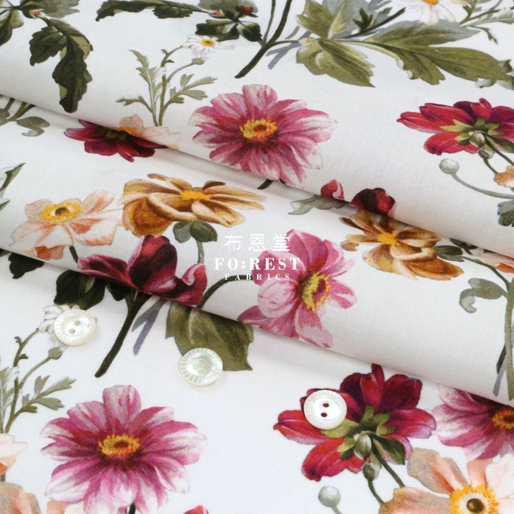 Liberty of London (Cotton Tana Lawn Fabric) - Barbara Covington - FO:REST Fabric 布恩堂Liberty fabrictana lawnjapanese fabricykk zipper