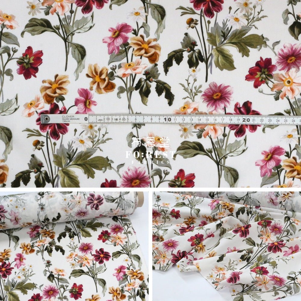 Liberty of London (Cotton Tana Lawn Fabric) - Barbara Covington - FO:REST Fabric 布恩堂Liberty fabrictana lawnjapanese fabricykk zipper