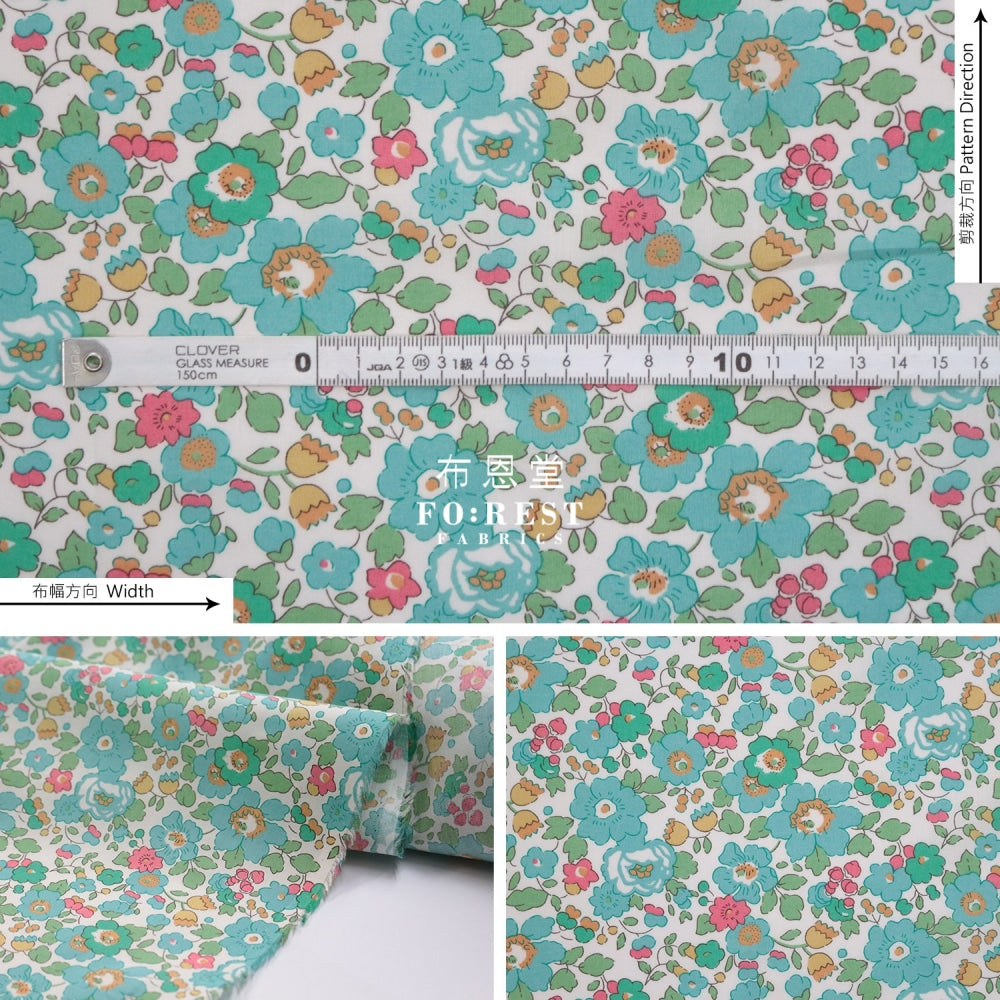 Liberty Of London (Cotton Tana Lawn Fabric) - Betsy Applegreen Cotton