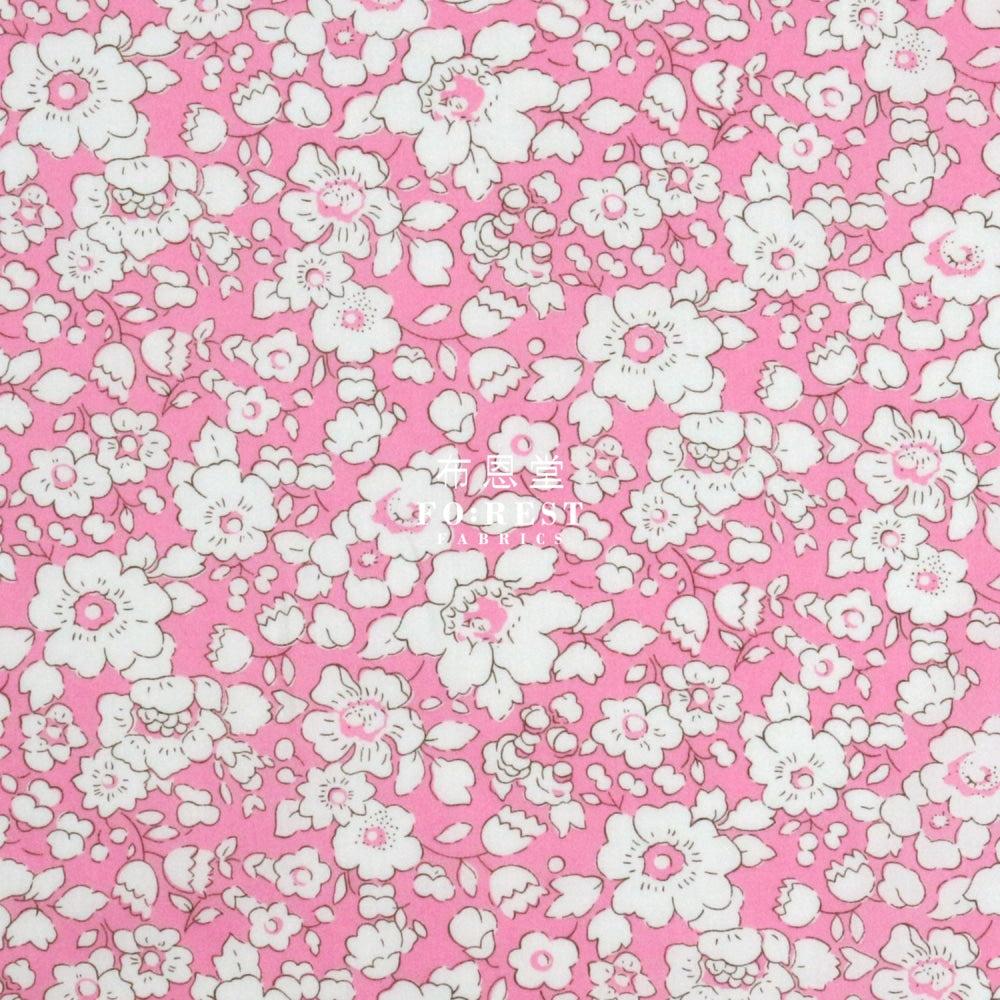 Liberty Of London (Cotton Tana Lawn Fabric) - Betsy Boo Pink Cotton
