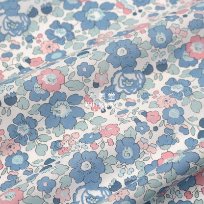 Liberty Of London (Cotton Tana Lawn Fabric) - Betsy Pastelblue Cotton