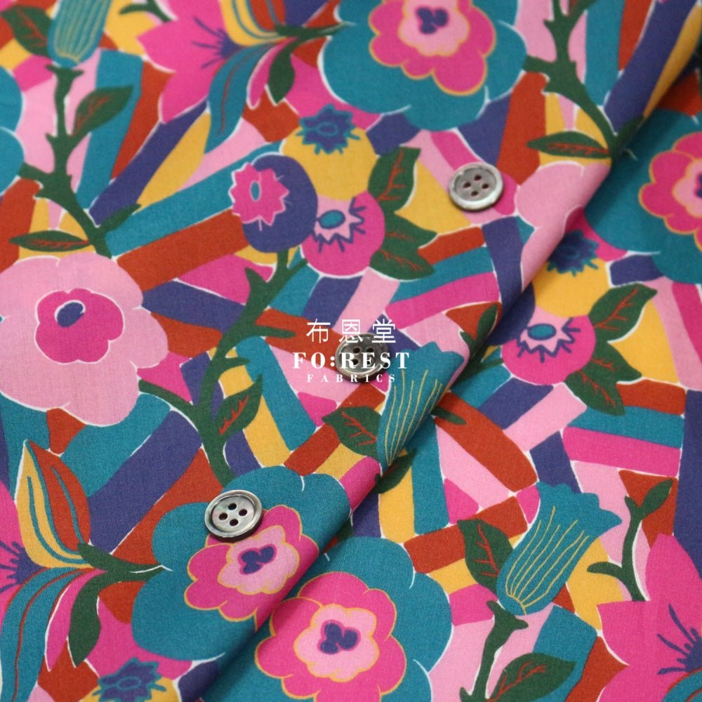 Liberty of London (Cotton Tana Lawn Fabric) - Bloombury YW - FO:REST Fabric 布恩堂Liberty fabrictana lawnjapanese fabricykk zipper