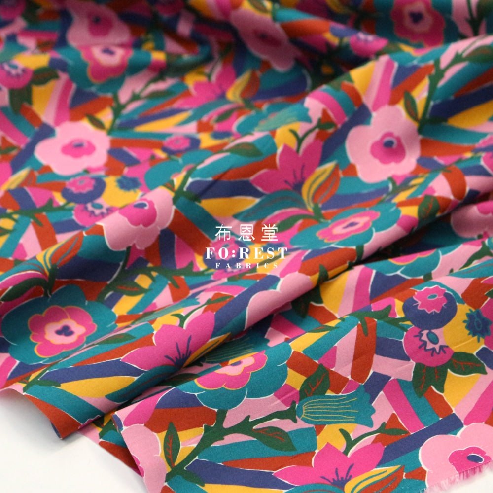 Liberty of London (Cotton Tana Lawn Fabric) - Bloombury YW - FO:REST Fabric 布恩堂Liberty fabrictana lawnjapanese fabricykk zipper