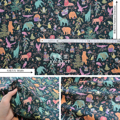 Liberty Of London (Cotton Tana Lawn Fabric) - Christmas Green Cotton