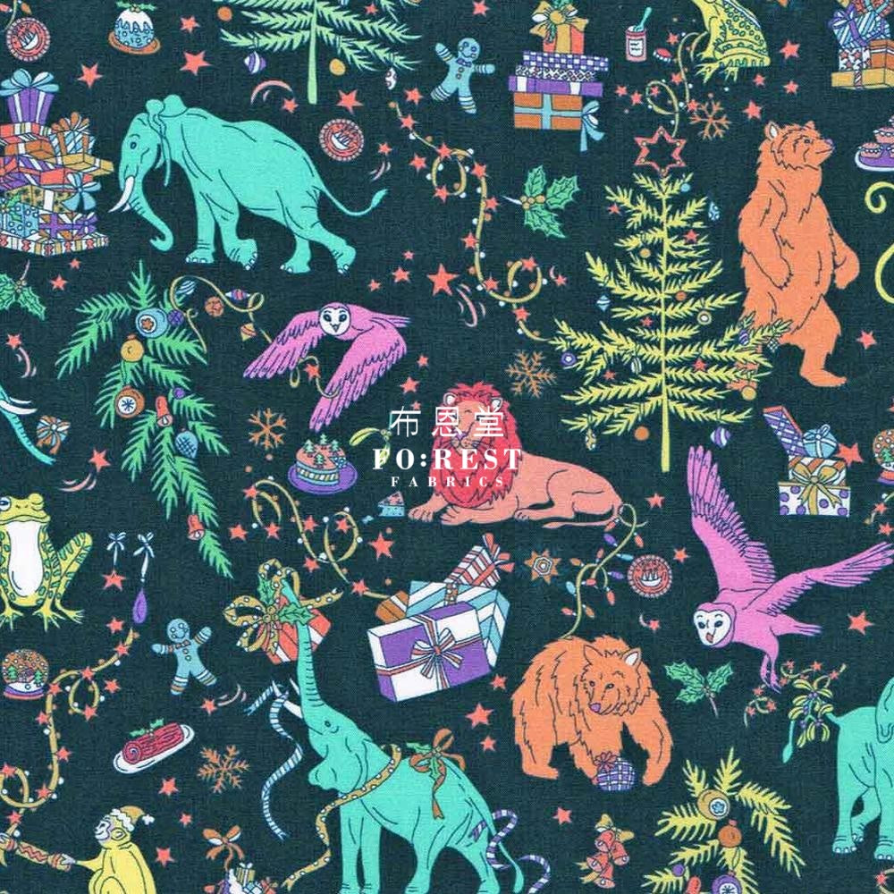 Liberty Of London (Cotton Tana Lawn Fabric) - Christmas Green Cotton