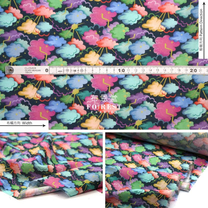 Liberty of London (Cotton Tana Lawn Fabric) - Cloud Nine Navy - FO:REST Fabric 布恩堂Liberty fabrictana lawnjapanese fabricykk zipper