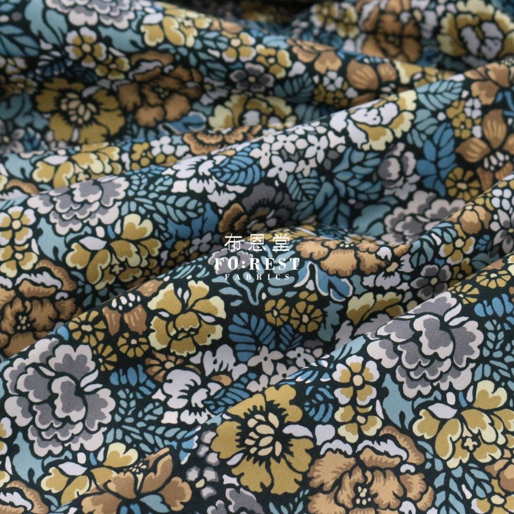 Liberty of London (Cotton Tana Lawn Fabric) - Deco Garden Green - FO:REST Fabric 布恩堂Liberty fabrictana lawnjapanese fabricykk zipper