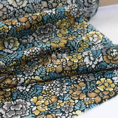 Liberty of London (Cotton Tana Lawn Fabric) - Deco Garden Green - FO:REST Fabric 布恩堂Liberty fabrictana lawnjapanese fabricykk zipper