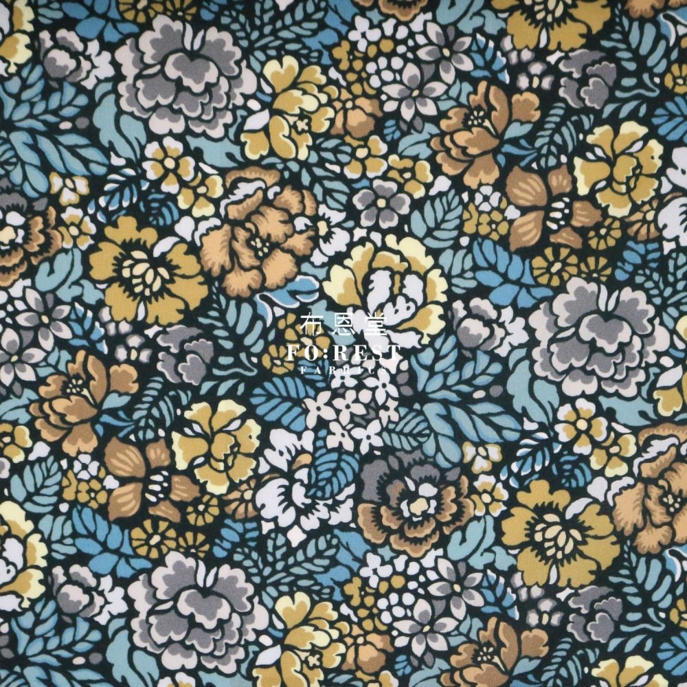 Liberty of London (Cotton Tana Lawn Fabric) - Deco Garden Green - FO:REST Fabric 布恩堂Liberty fabrictana lawnjapanese fabricykk zipper