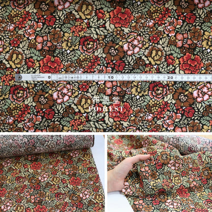 Liberty Of London (Cotton Tana Lawn Fabric) - Deco Garden Wine Cotton