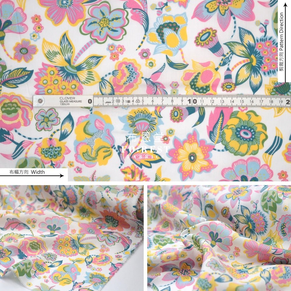 Liberty of London (Cotton Tana Lawn Fabric) - Delft Dream - FO:REST Fabric 布恩堂Liberty fabrictana lawnjapanese fabricykk zipper