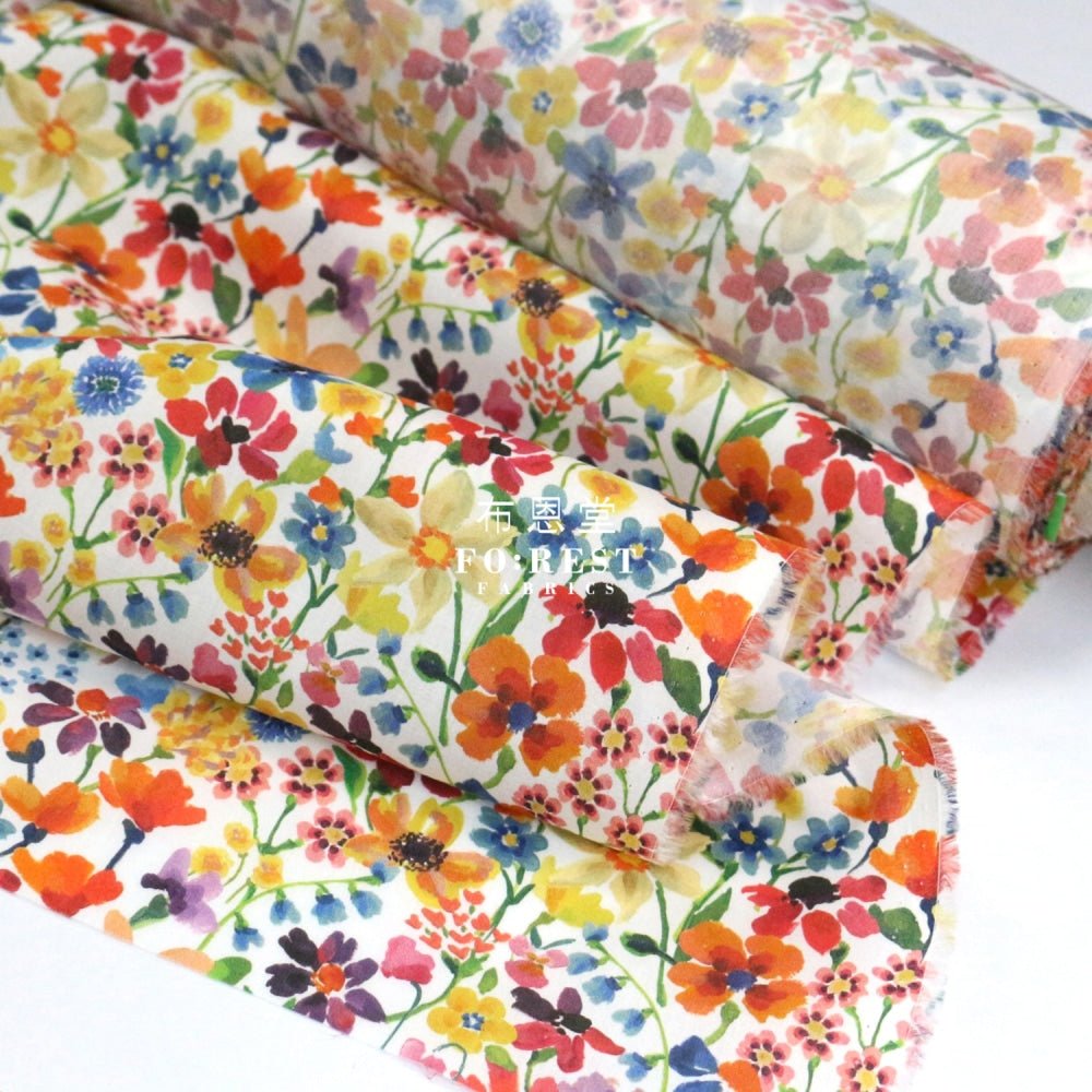 Liberty of London (Cotton Tana Lawn Fabric) - Dreams of Summer A - FO:REST Fabric 布恩堂Liberty fabrictana lawnjapanese fabricykk zipper