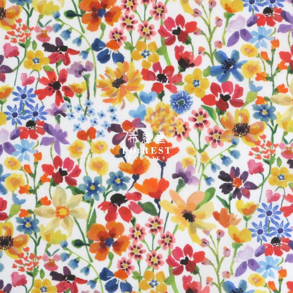 Liberty of London (Cotton Tana Lawn Fabric) - Dreams of Summer A - FO:REST Fabric 布恩堂Liberty fabrictana lawnjapanese fabricykk zipper