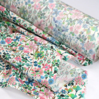 Liberty of London (Cotton Tana Lawn Fabric) - Dreams of Summer C - FO:REST Fabric 布恩堂Liberty fabrictana lawnjapanese fabricykk zipper